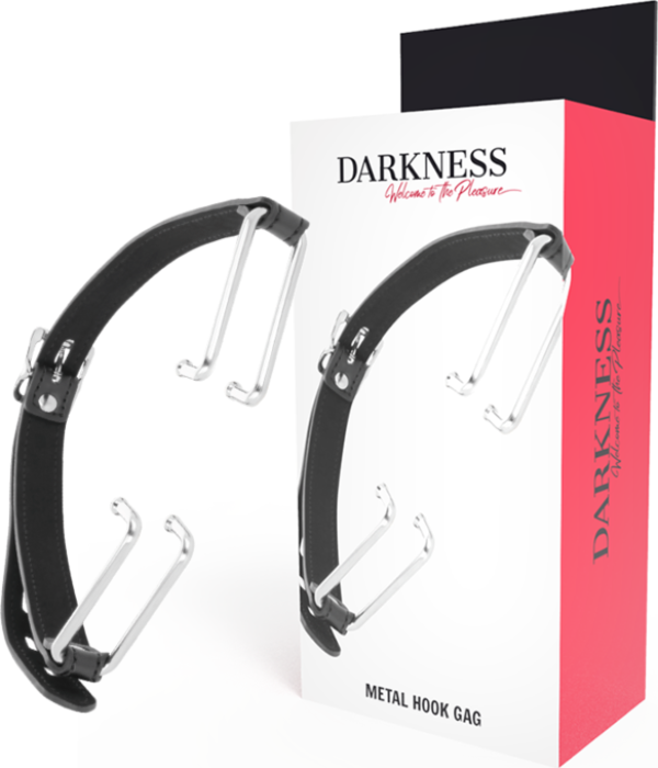 BDSM Gag Darkness with Hooks for Advanced Play