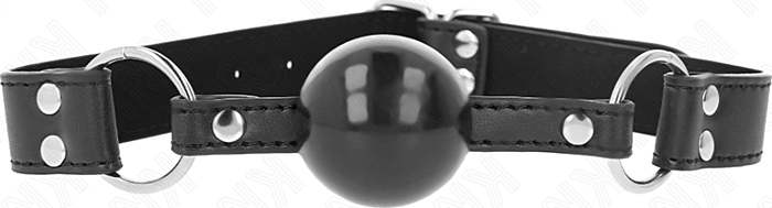 Ball Gag KINK 4cm Adjustable Faux Leather Strap