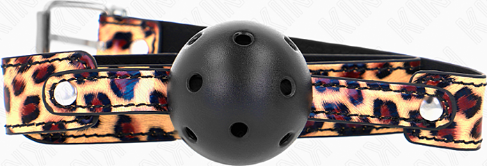 Ball Gag KINK Leopard Breathable 4.5cm