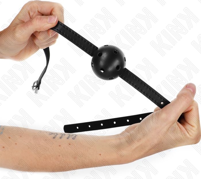 Ball Gag KINK Simplicity Black Breathable 4.5cm