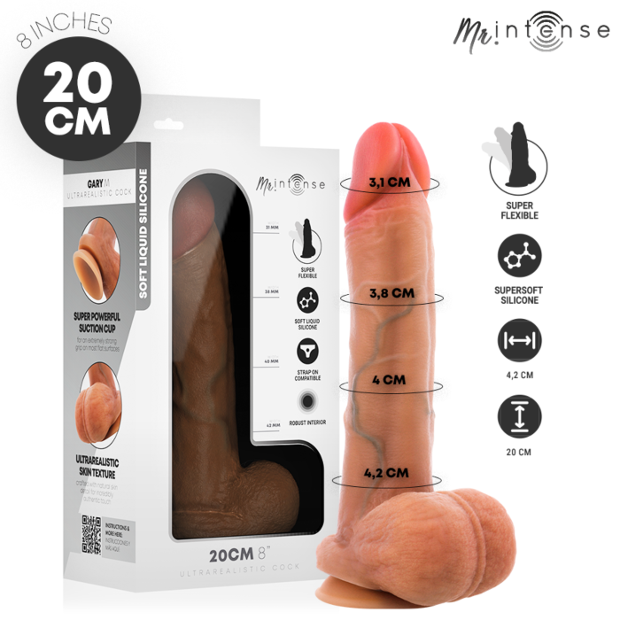 Realistic Dildo MR. INTENSE Gary M with Testicles Realistic Dildo MR. INTENSE Gary M with Testicles
