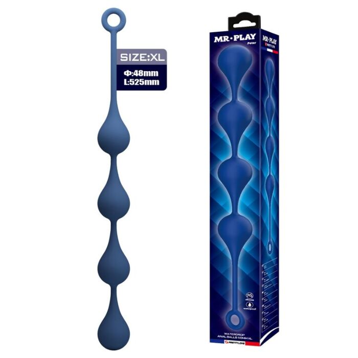 MR PLAY Silicone Anal Beads Size XL 52.5 cm MR PLAY Silicone Anal Beads Size XL 52.5 cm