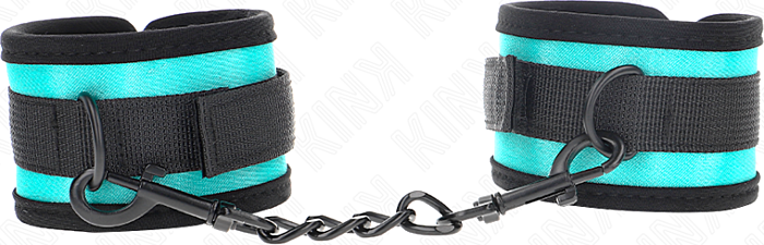 BDSM Wrist Restraint KINK Adjustable Black-Blue BDSM Wrist Restraint KINK Adjustable Black-Blue