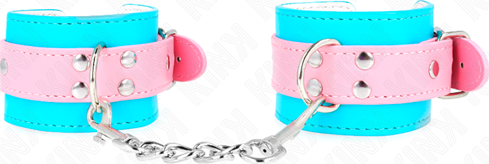 BDSM Restraints KINK Adjustable Pink Wrist Cuffs