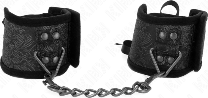 BDSM Cuffs KINK Black Bow 24.5cm Stylish Restraints