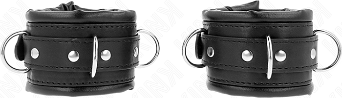 KINK Wrist Restraint Heavy Black Adjustable Cuffs