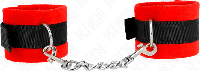 BDSM Wrist Restraints KINK Red & Black Design