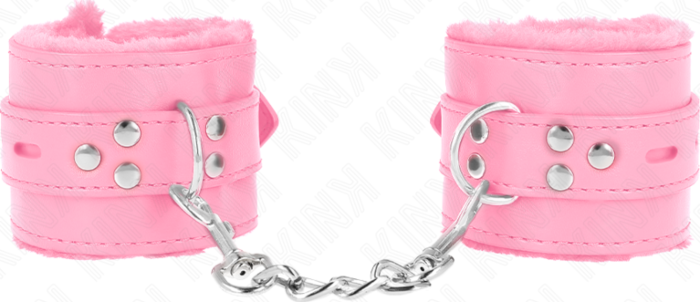 BDSM Wrist Restraints KINK Pink Adjustable Style