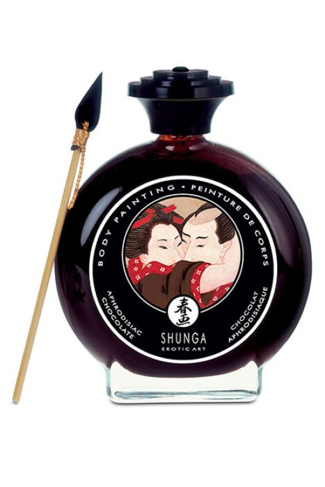 Shunga Chocolate Body Paint 100ml with Brush
