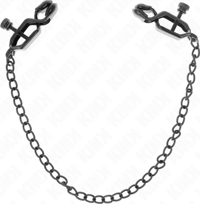 Nipple Clamps KINK Black Chain 30cm Sensual Play