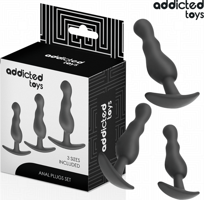Anal Plugs Set Addicted Toys Ergonomic Design Anal Plugs Set Addicted Toys Ergonomic Design