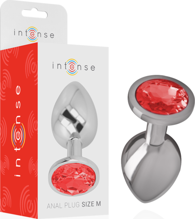 Anal Plug INTENSE M Red Jewel Anal Plug INTENSE M Red Jewel
