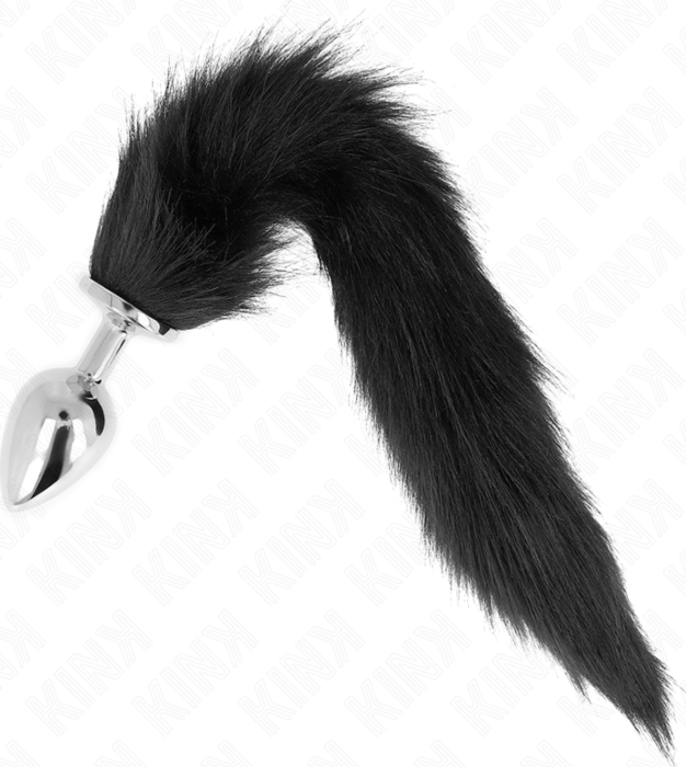 Anal Plug KINK L Synthetic Tail Black