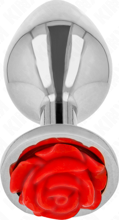 Anal Plug KINK Pleasure Plugs Rose Red M Anal Plug KINK Pleasure Plugs Rose Red M