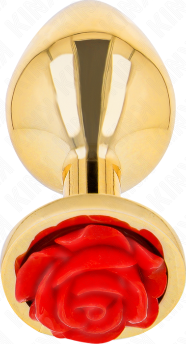 Anal Plug KINK Pleasure Plugs Gold Rose Red
