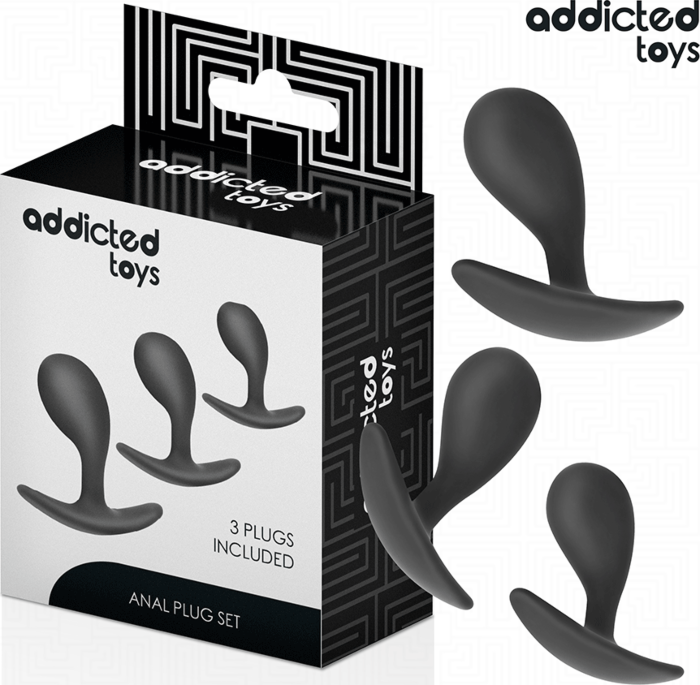 Anal Plug Set Addicted Toys Model 3 Gradual Sizes