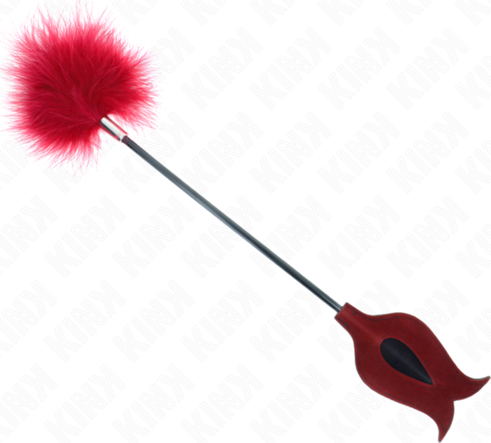 KINK Feather Tickler Rose Paddle - Sensual Pleasure