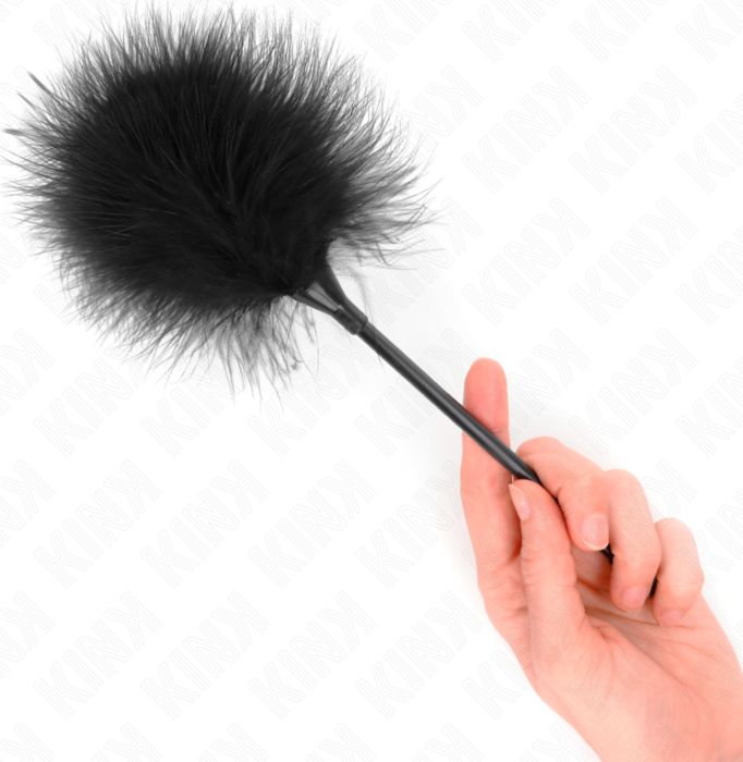 KINK Feather Tickler Black 27cm - Sensual Pleasure KINK Feather Tickler Black 27cm - Sensual Pleasure