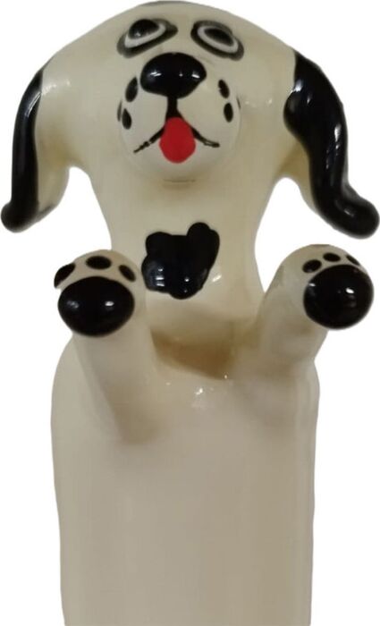 Condom CONDOMERIE Hand-Painted White Dog XL
