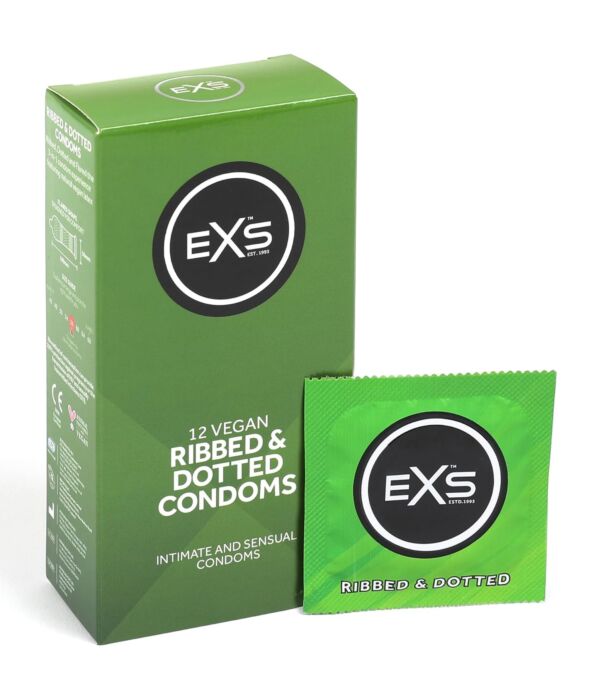 Condoms Exs Ribbed & Dotted with Extra Stimulation