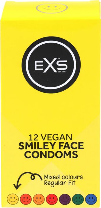 Exs Smiley 12's Condoms — 54mm Flared Fit
