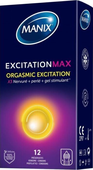 Manix Excitation Max Textured Condoms (12 pack) Manix Excitation Max Textured Condoms (12 pack)