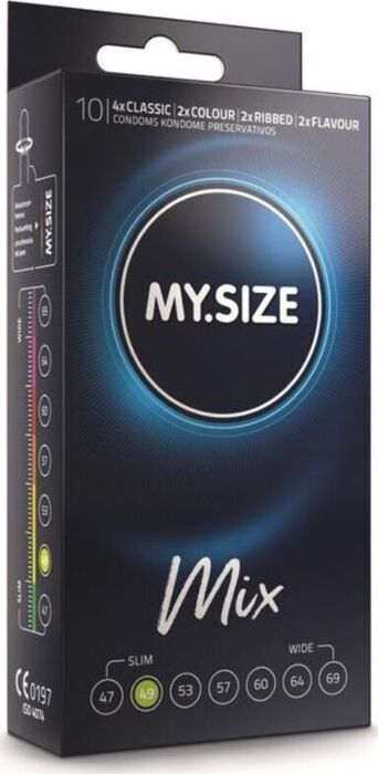 MySize Mix 49mm Condoms - Pack of 10