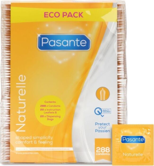 Condoms Pasante Naturelle 288 Units - Ultra Lubricated
