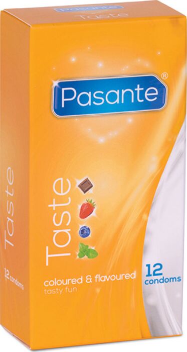 Flavoured Condoms Pasante 12 Pack - Tasty Variety Flavoured Condoms Pasante 12 Pack - Tasty Variety