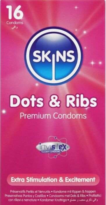 Condoms Skins Dots & Ribs Premium - Ultimate Pleasure