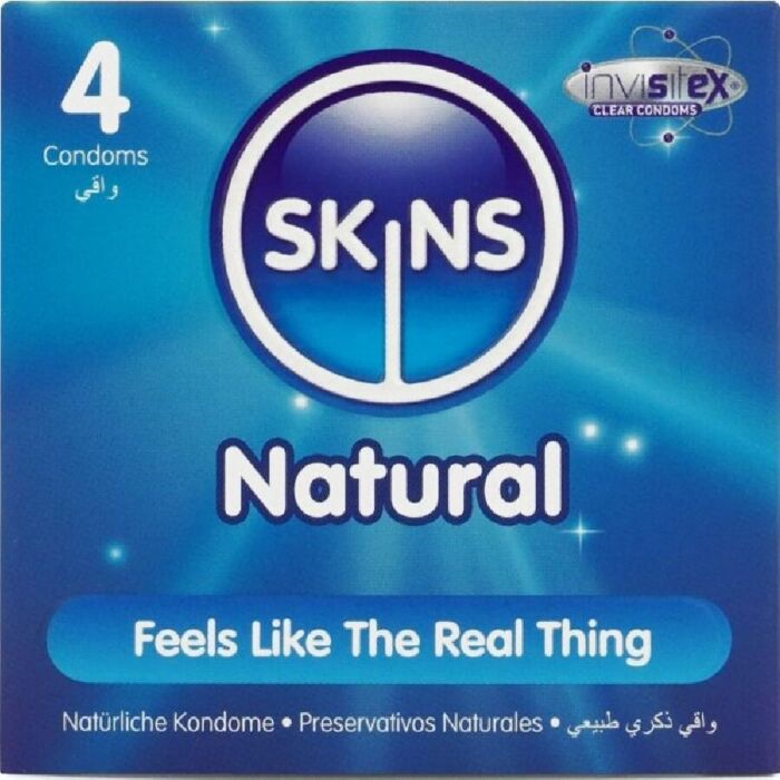 Condoms Skins Natural 4-Pack Ultra-Thin