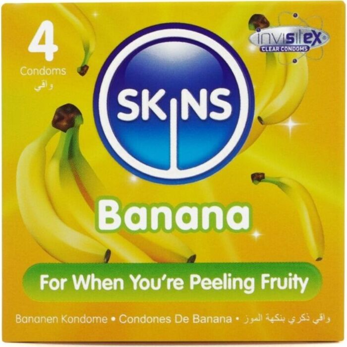 Skins Condoms Premium Banana Flavour - Fun & Discreet