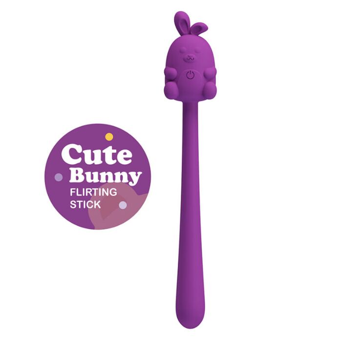 Vibrator HIGH TECH Cute Bunny Flirting Stick Flexible Vibrator HIGH TECH Cute Bunny Flirting Stick Flexible
