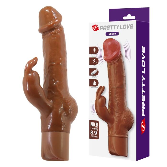 HIGH TECH ELLISON Realistic Rabbit Vibrator HIGH TECH ELLISON Realistic Rabbit Vibrator