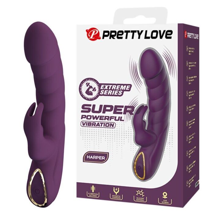 Rabbit Vibrator Pretty Love Harper with 10 Functions Rabbit Vibrator Pretty Love Harper with 10 Functions