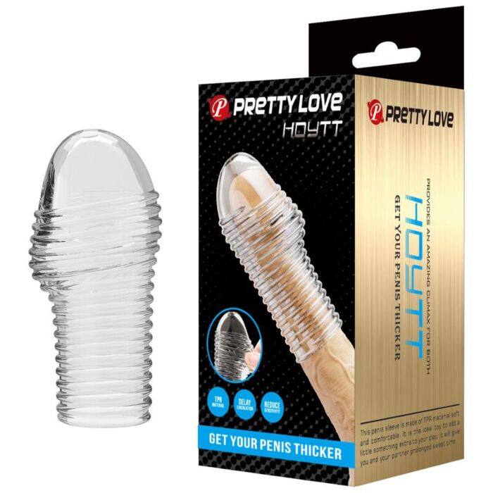 Penis Sleeve FOR HIM Pretty Love Hottt Transparent Girth Enhancer Penis Sleeve FOR HIM Pretty Love Hottt Transparent Girth Enhancer