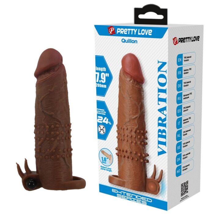 PRETTY LOVE QUILLON Vibrating Penis Sleeve PRETTY LOVE QUILLON Vibrating Penis Sleeve