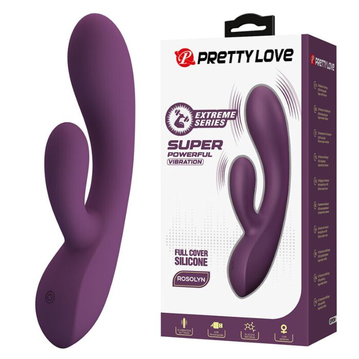 Rabbit Vibrator HIGH TECH PRETTY LOVE ROSOLYN with 10 Functions Rabbit Vibrator HIGH TECH PRETTY LOVE ROSOLYN with 10 Functions