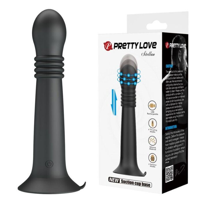 HIGH TECH STELLA USB Rechargeable Rotating Thrusting Vibrator HIGH TECH STELLA USB Rechargeable Rotating Thrusting Vibrator