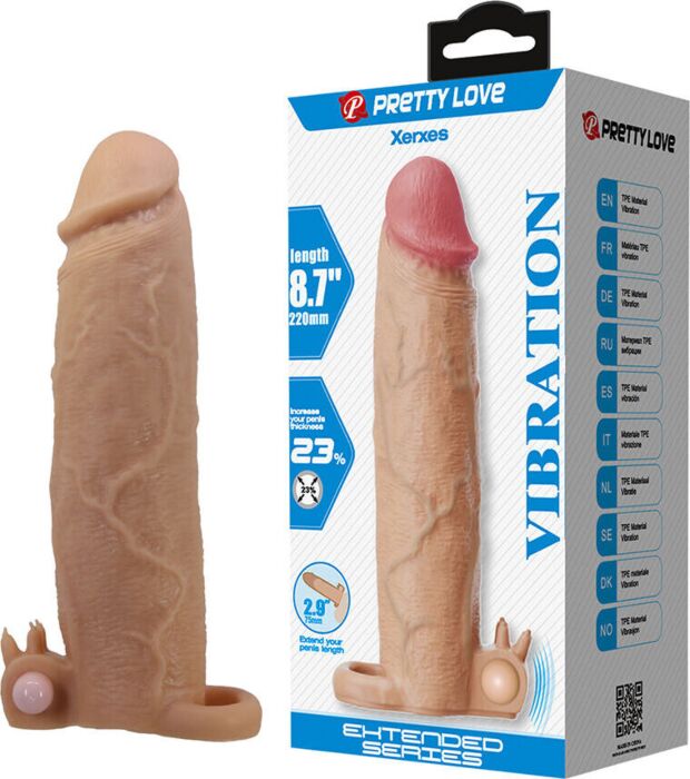 Sleeve Pretty Love Male Xerxes with Clitoral Stimulator Sleeve Pretty Love Male Xerxes with Clitoral Stimulator