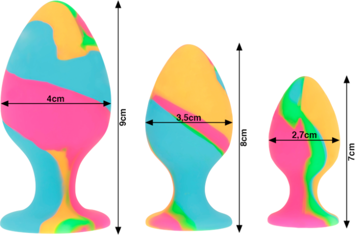Rainbow Bliss Plug Set