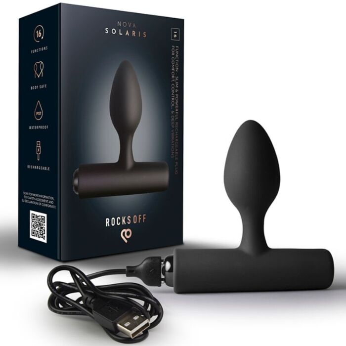 Anal Plug Rocks-Off Nova Solaris Rechargeable Slim & Powerful Anal Plug Rocks-Off Nova Solaris Rechargeable Slim & Powerful