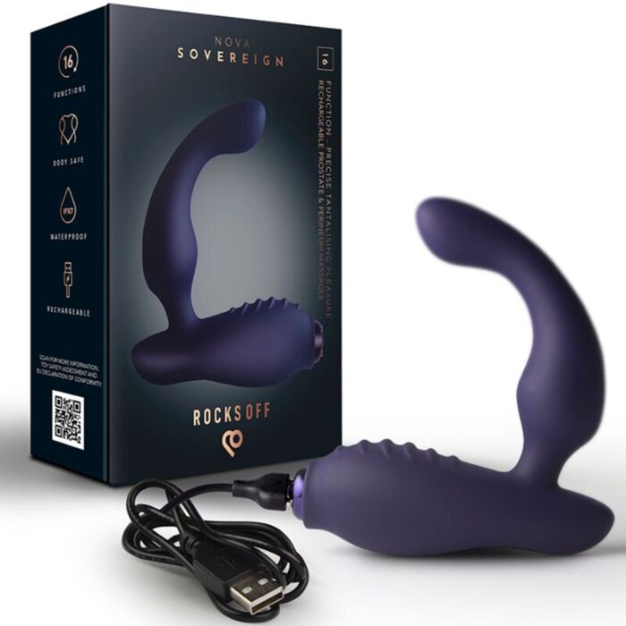 Prostate Massager ROCKS-OFF Nova Sovereign with 16 Functions Prostate Massager ROCKS-OFF Nova Sovereign with 16 Functions
