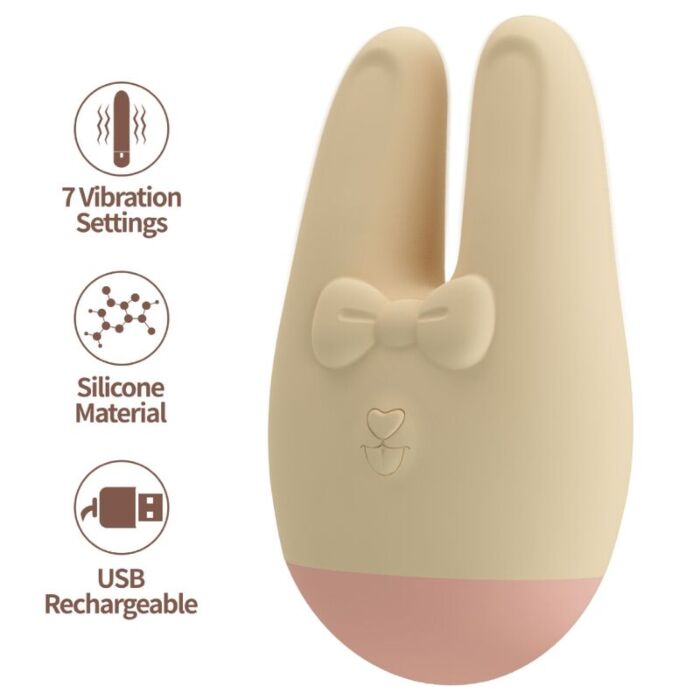 ROMANCE BUNNY External Stimulator 7 Vibration Modes ROMANCE BUNNY External Stimulator 7 Vibration Modes