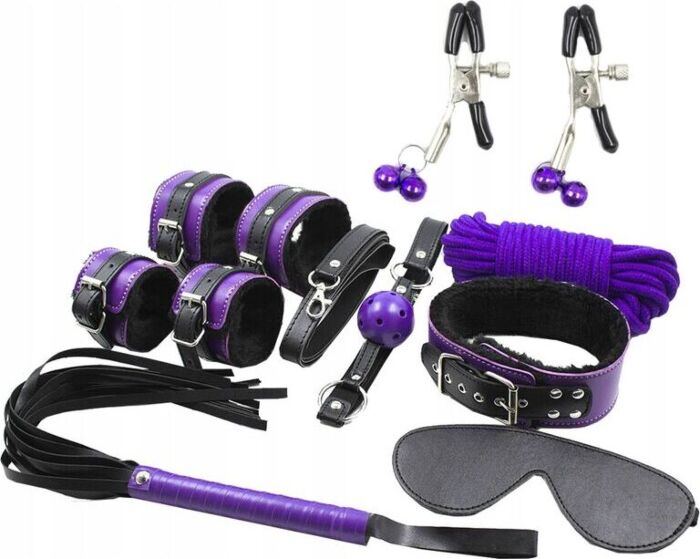 BDSM Set SECRETPLAY 8PCS Complete Bondage Kit