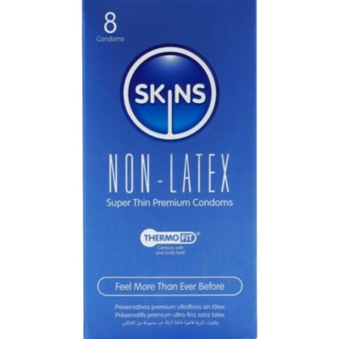 Condoms Skins Latex-Free Pack of 8 with Natural Feel Condoms Skins Latex-Free Pack of 8 with Natural Feel