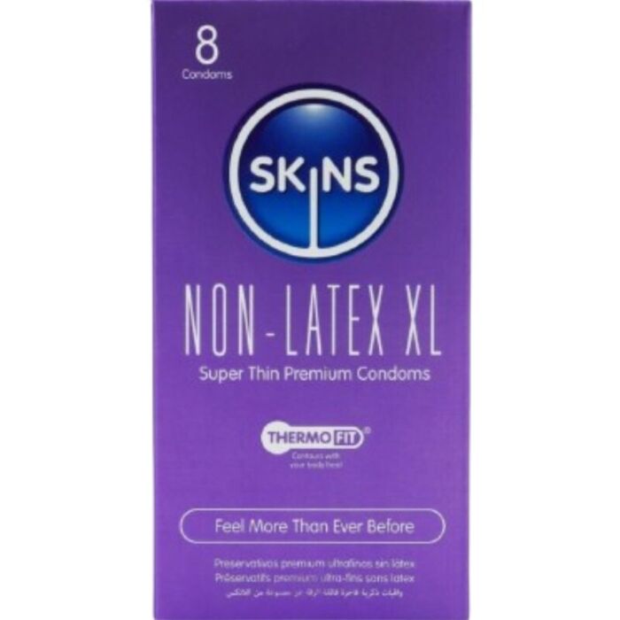 Non-Latex Condom SKINS XL | Ultra-Thin and Vegan-Friendly Non-Latex Condom SKINS XL | Ultra-Thin and Vegan-Friendly