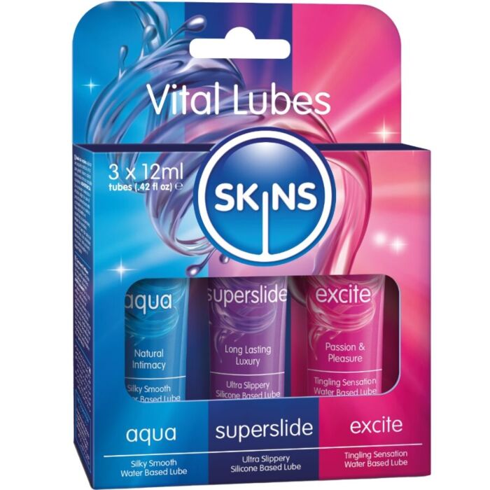 SKINS VITAL LUBES KIT AQUA, SUPERSLIDE & EXCITE SKINS VITAL LUBES KIT AQUA, SUPERSLIDE & EXCITE