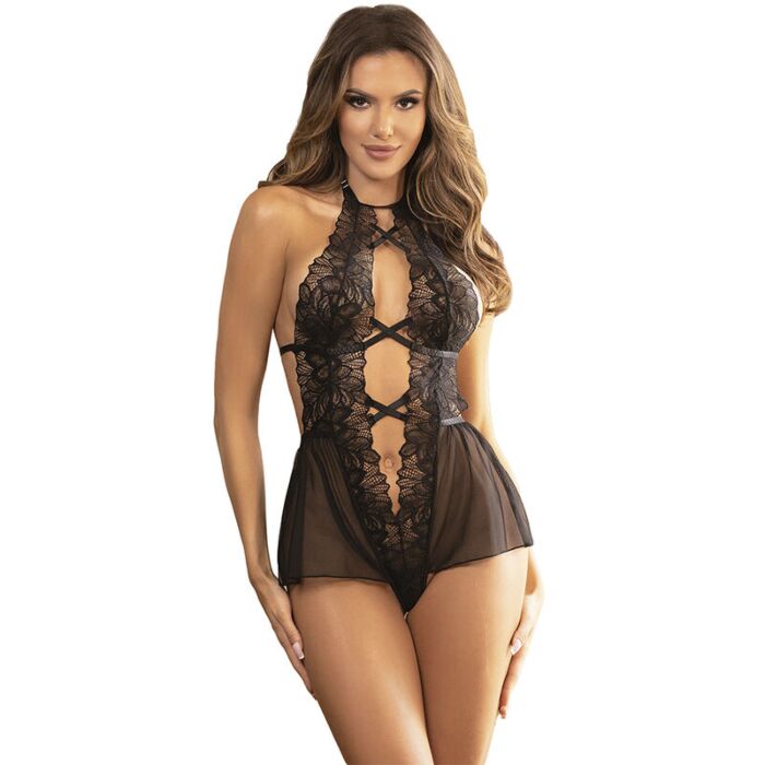 Teddy Sublime Bodies L/XL Halter Neck Lace Teddy Sublime Bodies L/XL Halter Neck Lace