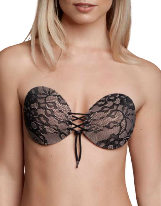Interlaced Embroidered Adhesive Bra Interlaced Embroidered Adhesive Bra